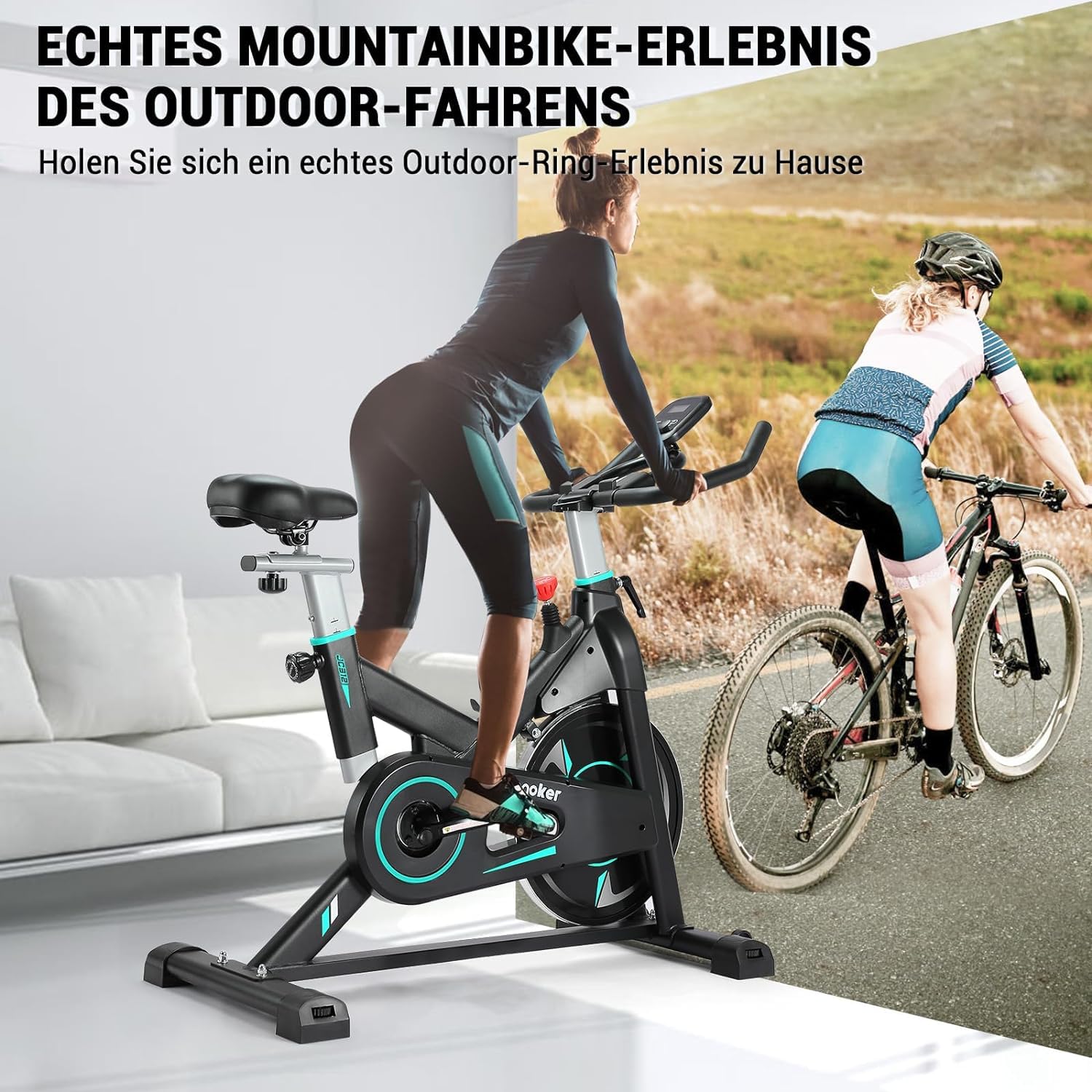 WENOKER Heimtrainer, Magnetwiderstand Stationäres Fahrrad für Zuhause[2025 Aktualisierte]