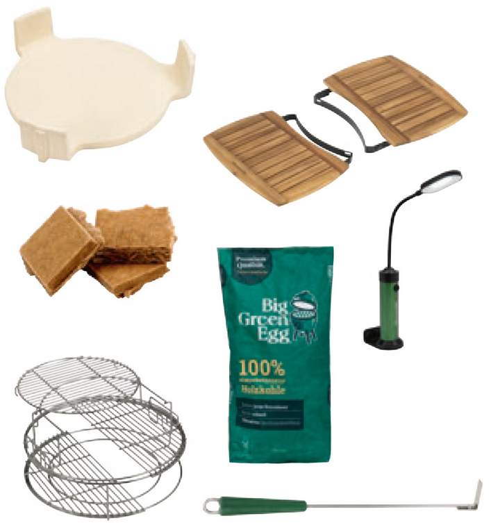 Big Green Egg Holzkohlegrill Pro Pack LARGE Starterset 50 Jahre Jubiläumset