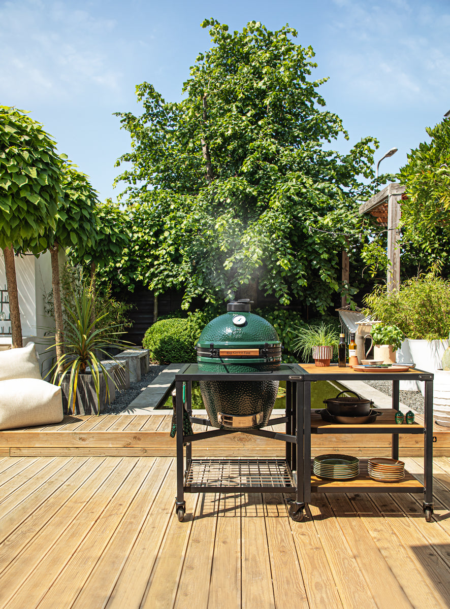 Big Green Egg Outdoorküche mit offener Erweiterung (ohne EGG)