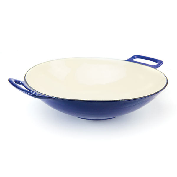 Broil King Wok aus Gusseisen porzellanemailliert / Ø 35,5 cm